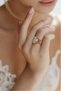 Pink Quartz Natural Stone Ring