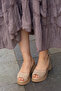 L-M 64024 Genuine Leather Thick Soled Sandals - 4