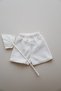 Organic Cotton Muslin Shorts (Ecru Color) - 3