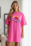 Women's Short Sleeve Crew Neck Dress Nightgown