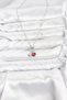 316L Steel Chain Silver Color Cherry Model Zircon Stone Women's Necklace - 2