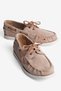 Women's Genuine Suede Lace-Up Loafer Casual Shoes Torin Mink - 3