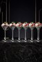 Set of 6 Silver Platinum Footed Ice Cream Bowls – Luxurious Glass Dessert, Magnolia, Ice Cream, and Presentation Bowls - 3