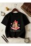 Children's T-Shirt Short Sleeve Cute Capybara Milk Tea Cherry Printed Summer Girl's