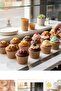 20 Pieces Kraft Muffin Cupcake Mold Cake Capsule Natural Cake Mold, Airfryer Compatible - 3