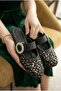 Ceys Textured Women's Slippers with Comfortable Soles and Stone Buckle Detail