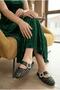 Ceys Textured Women's Slippers with Comfortable Soles and Stone Buckle Detail - 3