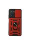 Xiaomi Poco F3 Case with Pars Lens Ring Silicone - Red
