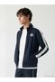 Nevavm Farkıyla Kappa Navy Blue High Collar Unisex Zippered Sweatshirt - S6Lb37Z8-Hrz - 3