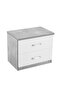 New Allano Night Stand - Cement /White - 6