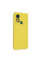 Infinix hot 11s case nano inner velvet silicone - yellow - 2