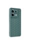 Xiaomi Redmi Note 13 Pro 5g Case Honeycomb Silicone Cover - Dark Green - 2