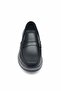 Men's Genuine Leather Black Very Comfortable Full Orthopedic Daily Dad Shoes - 4
