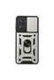 Samsung Galaxy A22 Case with Pars Lens Ring Silicone - Silver