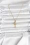 Golden Steel Chain Sword Stik Women's Necklace for Elegant Necks