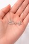 Unisex Silver Color Deathly Hallows Metal Necklace with Lettering and Figure 60 cm - 3