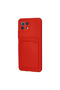 Xiaomi Mi 11 Lite Case Kelvin Silicone with Business Card - Red - 3