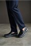 Men's Genuine Leather Black Very Comfortable Full Orthopedic Daily Dad Shoes - 5