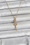 Golden Steel Chain Sword Stik Women's Necklace for Elegant Necks - 2