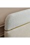 DaVita 200x200 Super King Upholstered Bedset With 2 Night Stand and 6 Drawer Dresser with Mirror & S - 7