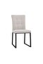 Dining Chair Set of 2 - Beige/Black - 4
