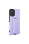 Samsung Galaxy A03S Case Mega Silicone with Stand - Lilac - 2