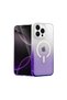 Etr Apple iPhone 14 Pro Max Pummel Shiny Magsafe Cover - Purple Ti̇c