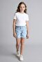 100% Cotton Paperbag Jean Shorts for Girls B8113A826Sm