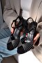 Reflection Mirror Detailed Thin Heeled Women's Shoes