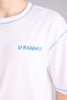 100% Cotton Boxy Fit Short Sleeve White Printed T-Shirt G8246Ax26Sm - 4