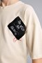 100% Cotton Overshirt Fit Crew Neck Printed Short Sleeve T-Shirt for Boys H5736A826Sm - 4