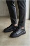 Men's Black Inner Outer 1. Class a Genuine Leather Full Orthopedic Sole Comfortable Daily Shoes - 3