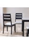 Tovia 1+4+Bench Solidwood Dining Set With Storage-Antique White/Black/Grey - 7