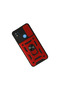 Xiaomi Redmi 9C Case with Pars Lens Ring Silicone - Red - 3