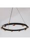 LED Chandelier-Iron+Alu-D62xH15x W62-Black-With 1-Year - 3