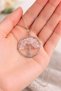 Pink Natural Stone Tree of Life Pendant Silver Color Chain Unisex - 3