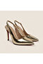 Imperra Stone Buckle Detailed Patent Leather Heeled Shoes - 5