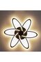 Ayrum LED Flushmount - Iron+Acrylic - Black - 71 cm - 5