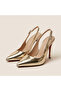 Imperra Stone Buckle Detailed Patent Leather Heeled Shoes - 4