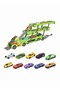 Toys Pull Back Vehicles with Retractable Folding Storage Carrier Truck, 10 Pack Mini Assorted Constr - 2
