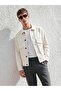 Loose Fit Shirt Collar Men's Gabardine Jacket
