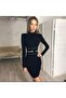 Bodycon Bandage Dress with Long Sleeves - 3
