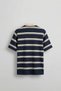 Men's Regular Fit Striped Knitwear Polo Neck T-Shirt Navy Blue - 2