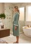 Pike Kimono Women's Bathrobe - Dressing Gown - Elegant Ruffle Detail - 3