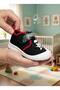 Black Boys' Plush Comfortable Sole Velcro Adjustable Home School Nursery Slippers Shoes