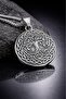 Stainless Steel Anthracite Color Celtic Tree of Life Necklace - 4
