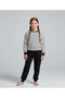 Ync 7777 Girls-Boys Striped Combed Cotton Suit - 2