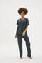 New Season Women's Modal-Cotton V-Neck Pajama Set - 3