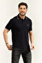 Men's Polo Neck T-Shirt Navy Blue - 2