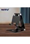 Foldable Cell Phone Stand for Desk, Portable Mobile Phone Holder for 3.5" - 7.9" (Black)
